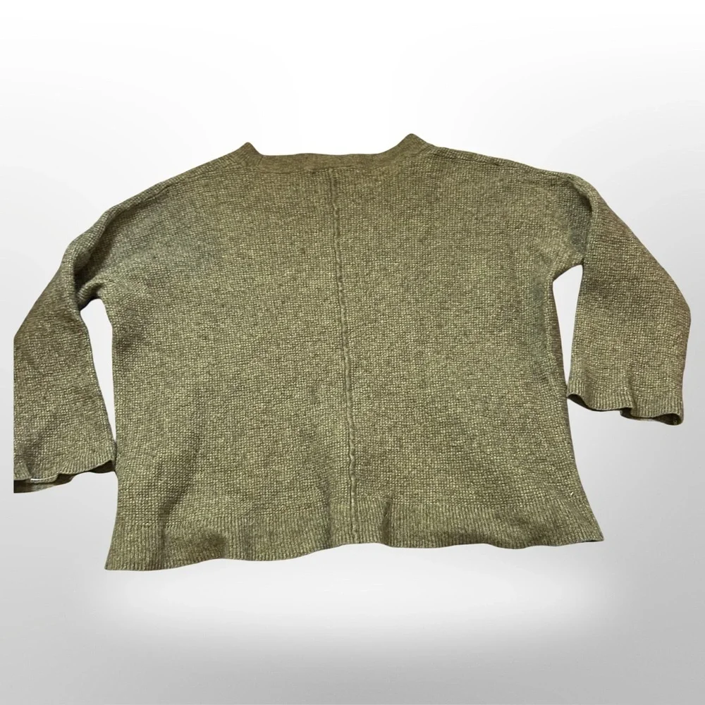 Madewell Olive Green Cropped Sweater – Wool Blend - Small